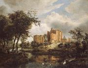 Meindert Hobbema The Ruins of Brederode Castle oil painting on canvas